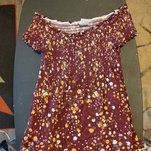 No Boundaries Purple Floral Top